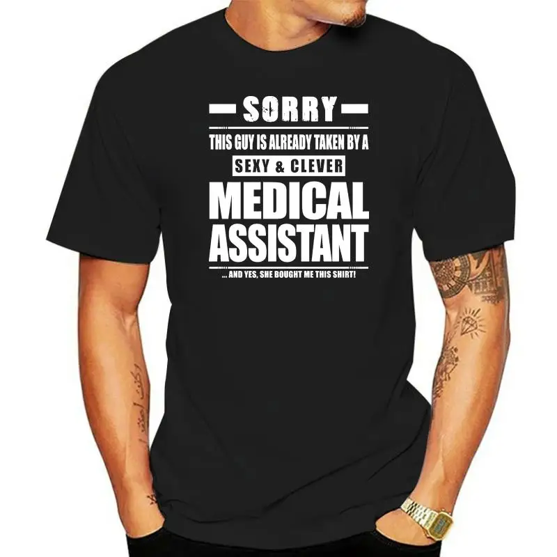 Medical Assistant Shirt Gift For Boyfriend Husband Fiance 100% Cotton For Man Shirts