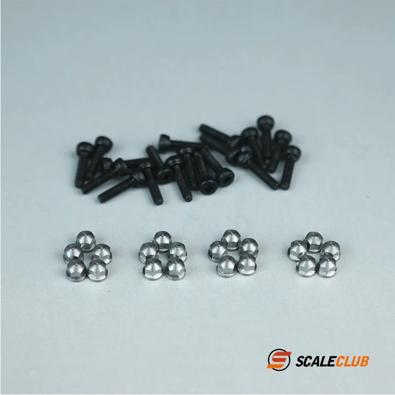 Scaleclub 3mm 원형 헤드 허브 너트 시뮬레이션 모델 액세서리