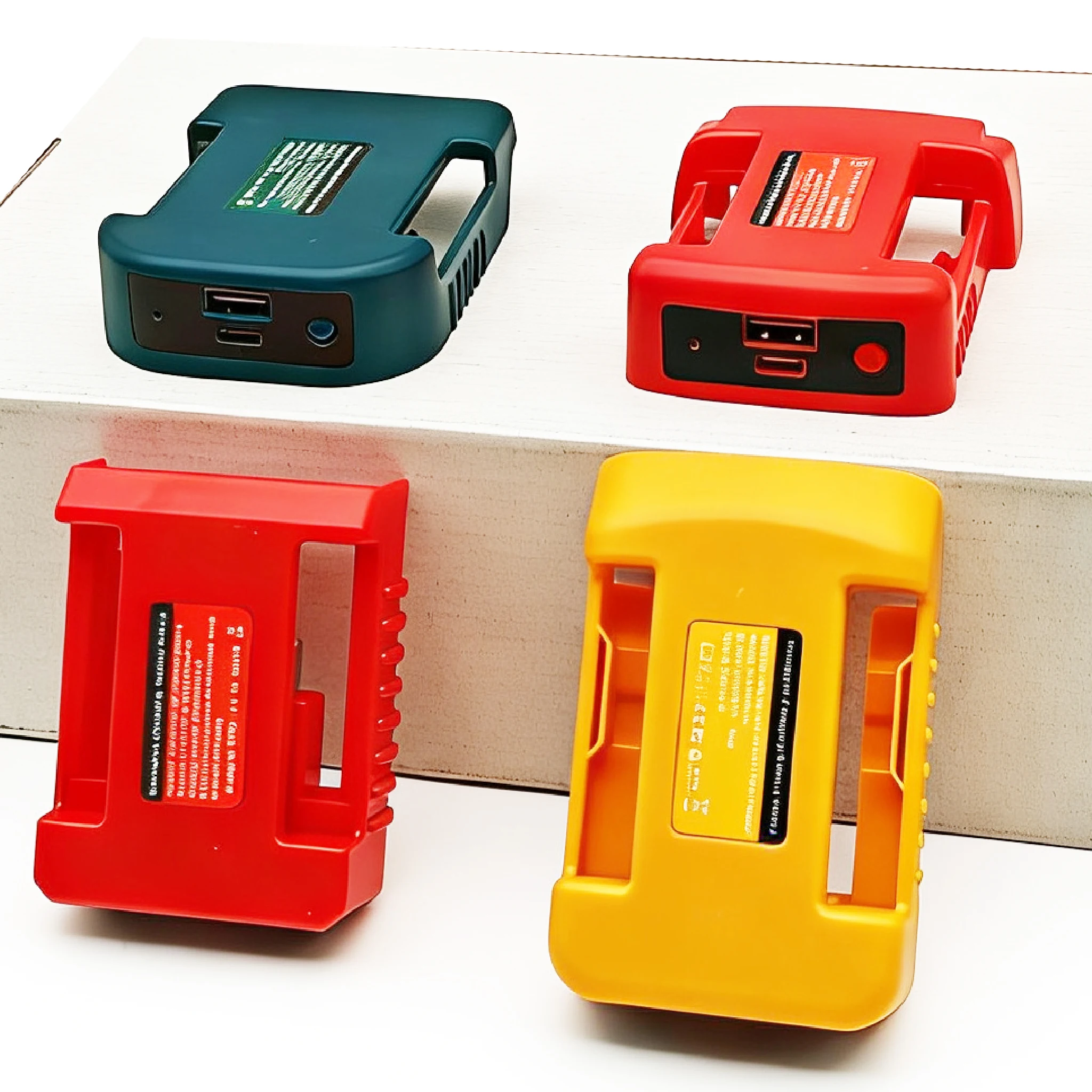Li-ion Battery Belt Buckle Storage Fixed Bracket For Makita For DeWalt For Milwaukee 18V USB Type-C Power Bank Charger Adapter