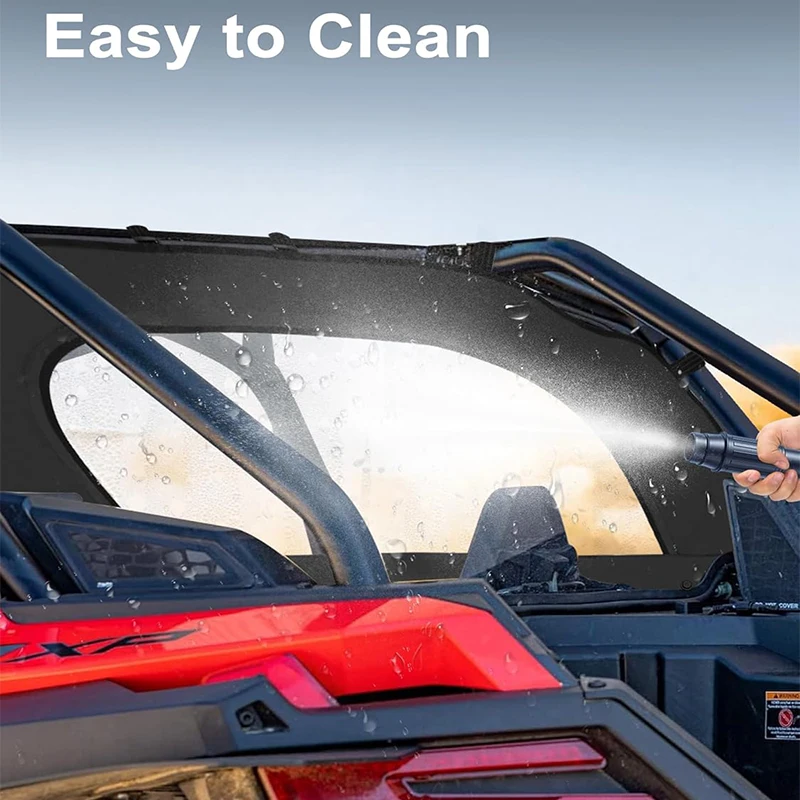 Zachte Achterruit Voor 2020-2024 2025 RZR PRO XP/Turbo R Stofstopper UTV Achterruit Panel regendicht UTV Accessoires