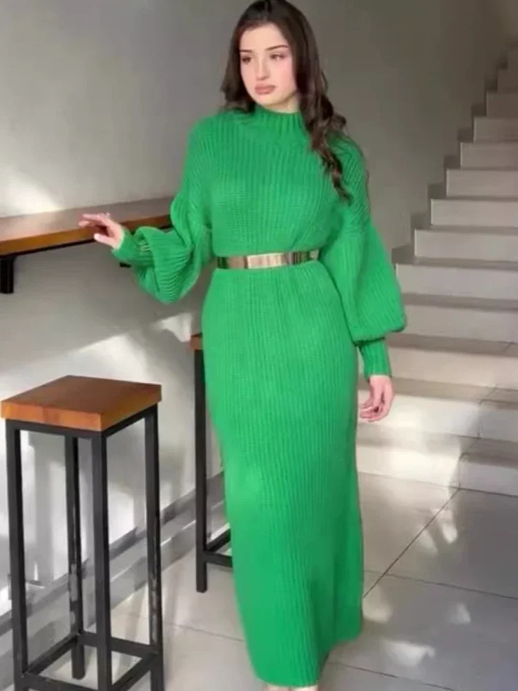 이드 무슬림 여성 니트 드레스, 드레스, 띠, 잘라비야, 카프탄, 이슬람 의류, 아랍 롱 로브, 라마단, 모로코, 두바이, 아바야스 2026