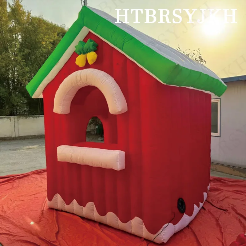 

Inflatable Christmas house Christmas little Red house nightclub Christmas activities outdoor advertising props