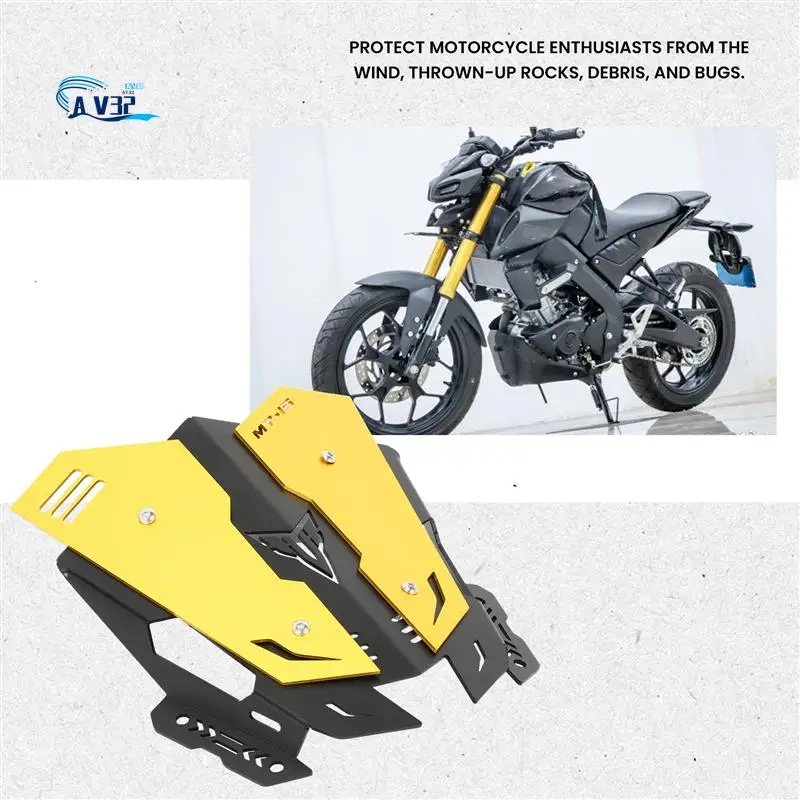 

AV32-For YAMAHA MT15 MT 15 2018-2020 Motorcycle Windshield Windscreen Kit Deflector Accessories