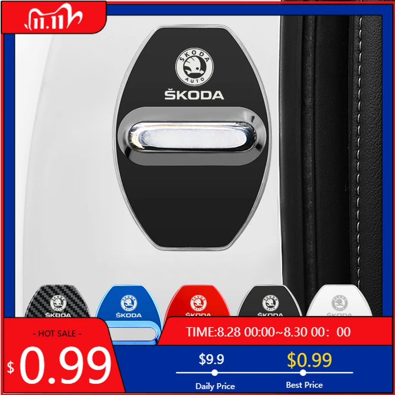 

Наклейки на автомобиль, аксессуары для авто, защитные накладки на замки дверей для Skoda Octavia, KAMIQ, KODIAQ, SUPERB, RAPID, KAROQ, FABIA, YETI, декор для авто