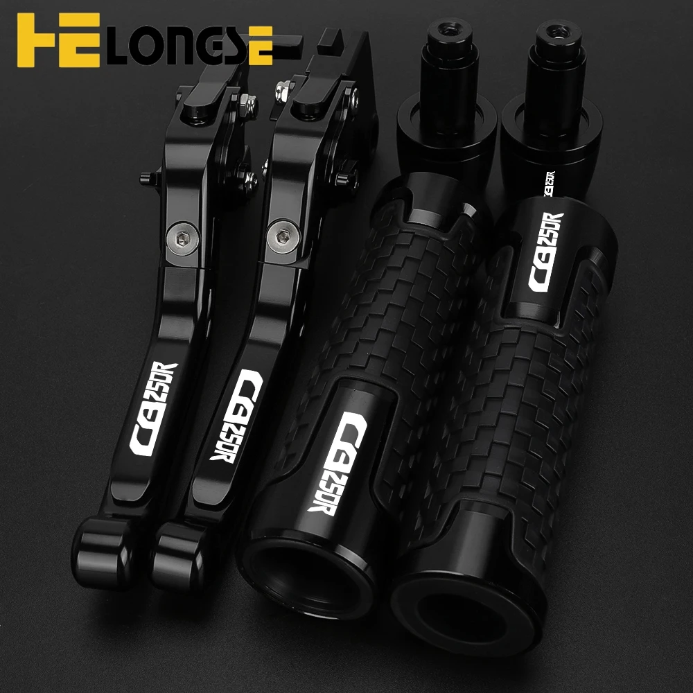 

CB250R Motorcycle Accessories Adjustable Brake Clutch Levers Handlebar Hand Grips Ends For HONDA CB250 CB 250 R 2017 2018 2019