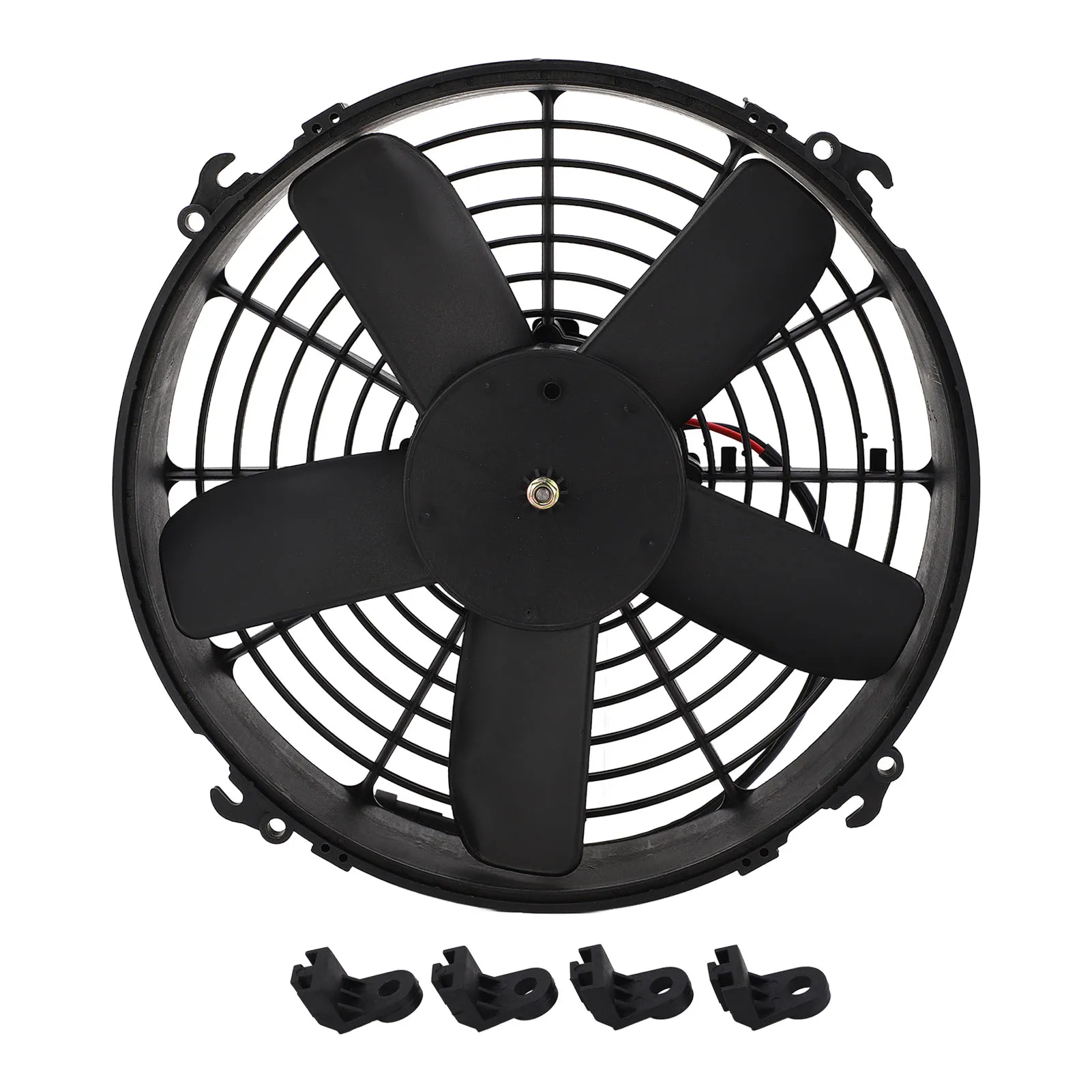 

330mm AC Condenser Electric Cooling Fan 24V 160W Five Blade Air Conditioning Radiator Fan Assembly for Buses Trucks