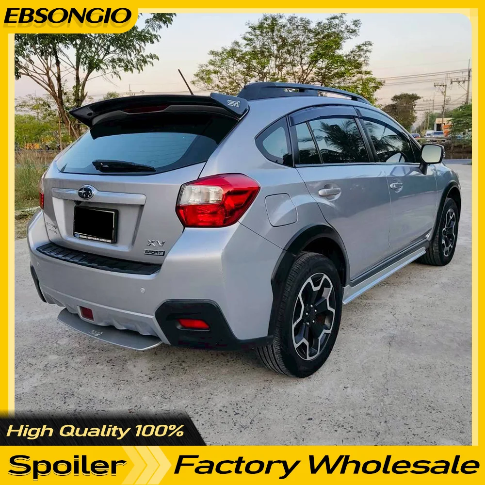 For XV Spoiler Original Paragr ABS Material Car Rear Wing Primer Color Rear Spoiler For Subaru XV Spoiler 2009-2016