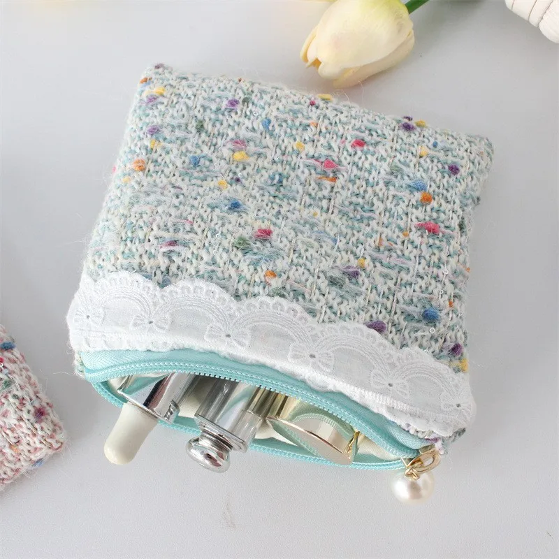 작고 신선한 지갑, 정교한 ID 가방, 미니 립스틱 메이크업 가방, 블루투스 이어폰 보관 가방, 핸드백