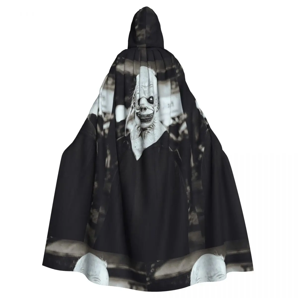 

Dark Clown Cloak for Halloween Fun and Costume Celebrations Unisex Adult Cloak with Hood Long Witch Costume Cosplay