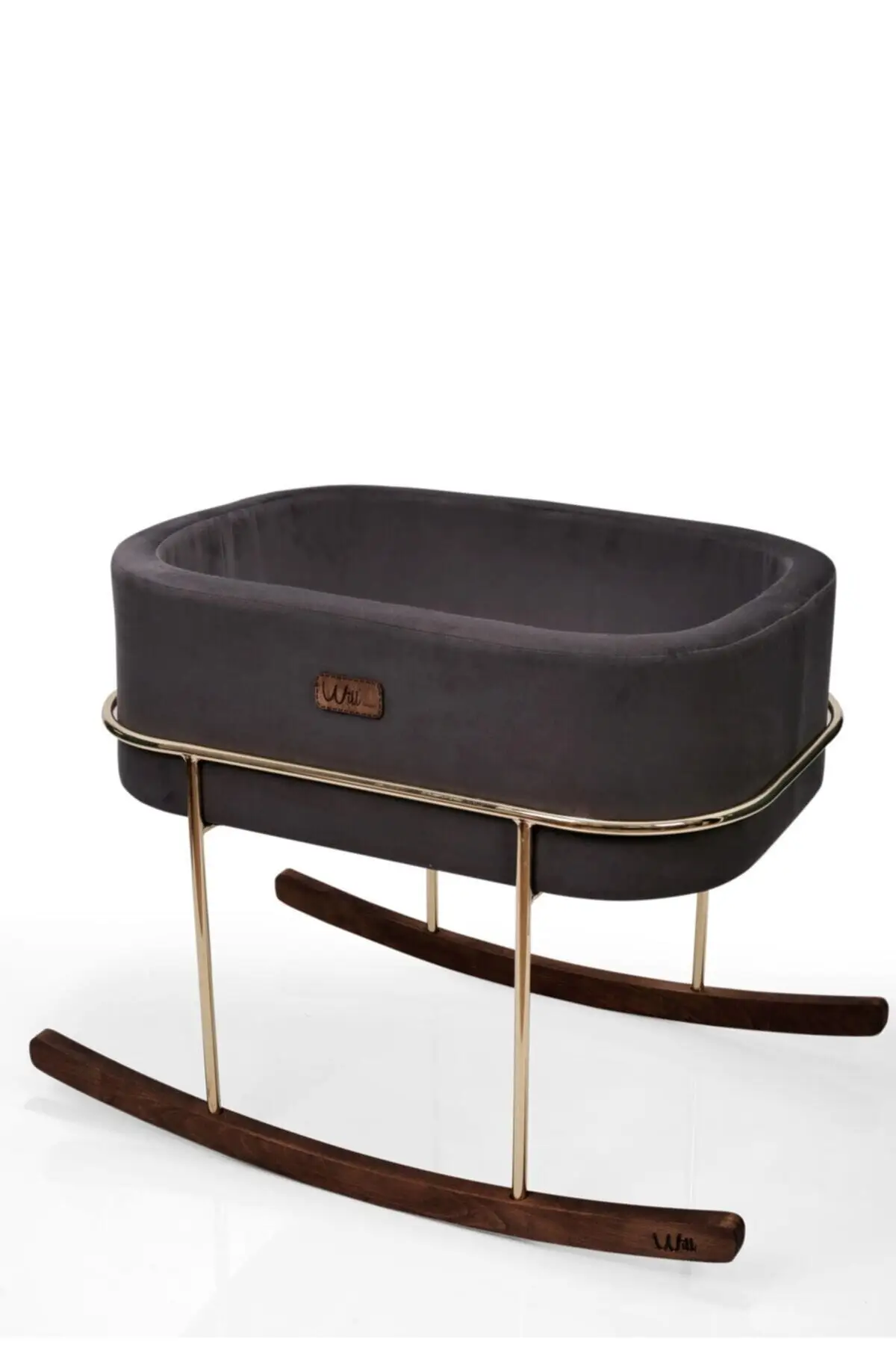 Neben Mutter So Krippe Anthrazit Gold