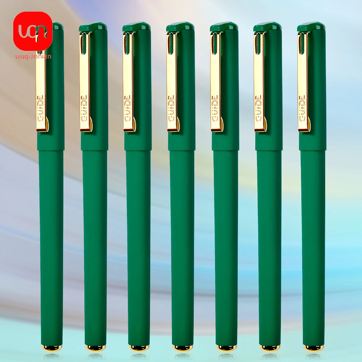 6pcs/lot Ballpoint Pen with Green Ink 0.7mm Special Colors Thick Line Gel Pens for Writing Markers School Supplies for Office St