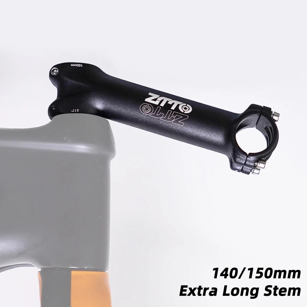 ZTTO 130 140 150mm Extra Langer Fahrradvorbau aus Aluminiumlegierung 31,8mm Fahrradlenker-Vorbau für Fixie-Bike, Rennrad und Straßenrad – Detail 6