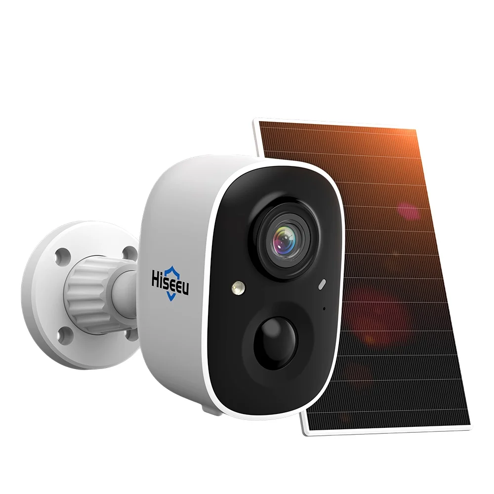 

3MP AI Motion Detection Battery Powered Panel For Outdoor Security Wireless Cctv Wifi Camara Solar