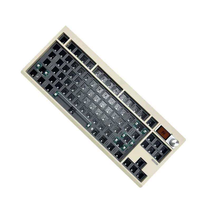 Imagem -04 - Teclado Mecânico Faça Você Mesmo 87 Teclas Botão Suporte Bt5 2.4g Tipoc Interruptores Convenientes Substituição Transporte da Gmk87