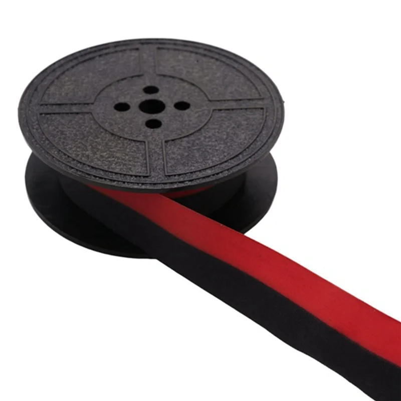 

Надежная универсальная лента для пишущей машинки, двойная катушка, сменная лента для пишущей машинки для большинства пишущих машин (черный-красный, черный)