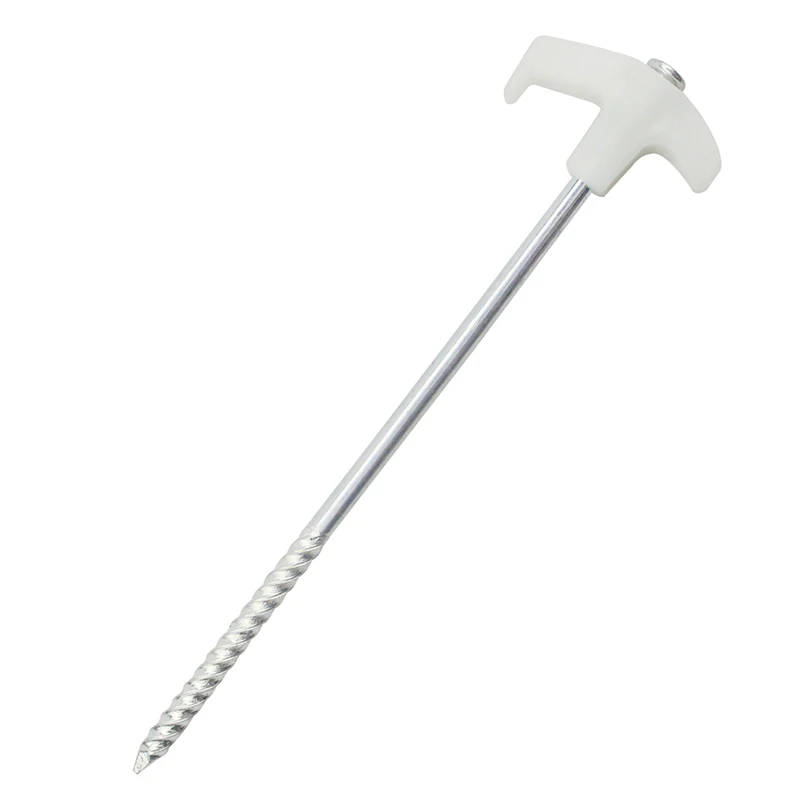 

Screw-In Tent Stakes - Ground Anchor Screw-In, Ground Anchor Screw-In, Hex Nail Drillable Tent Stakes Durable Easy Install