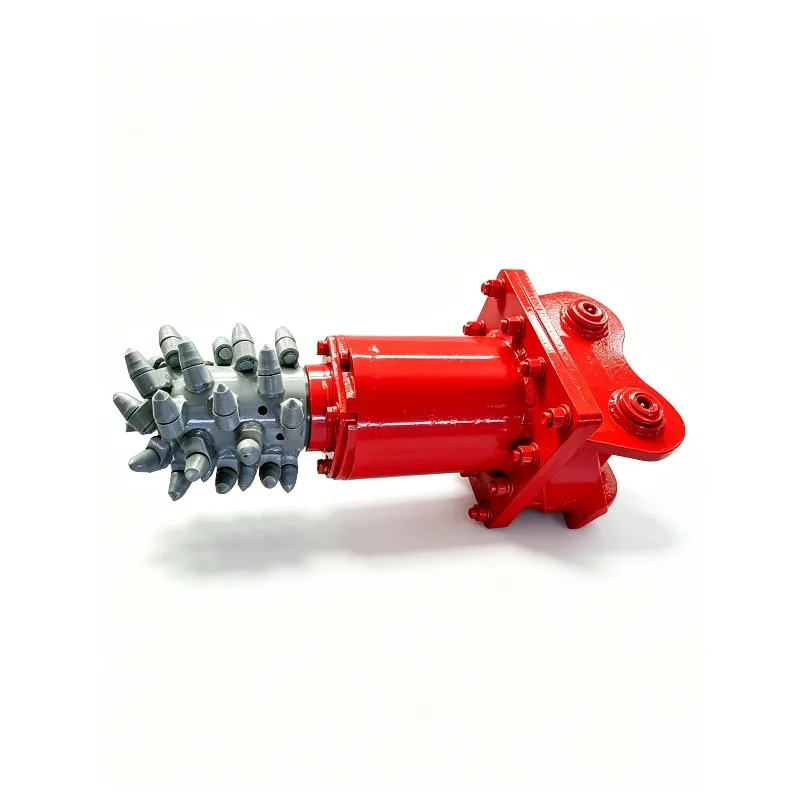 Mini Excavator Parts Earth Auger Machine Mini Rock Grinder Road Milling Rock Breaker Hydraulic Drum Cutter for Excavator milling