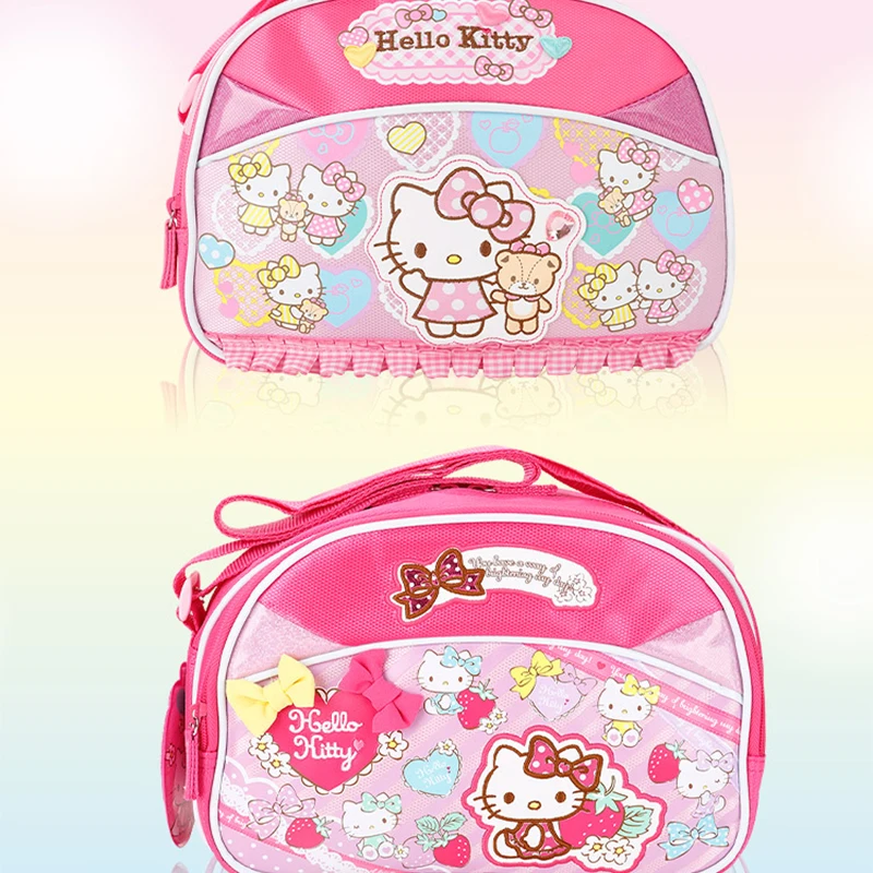 

Sanrio Hello Kitty Anime Large Capacity Coin Purse Girl Heart Cute Cartoon Children Crossbody Bag Cute Shoulder Bag Gift for Kid