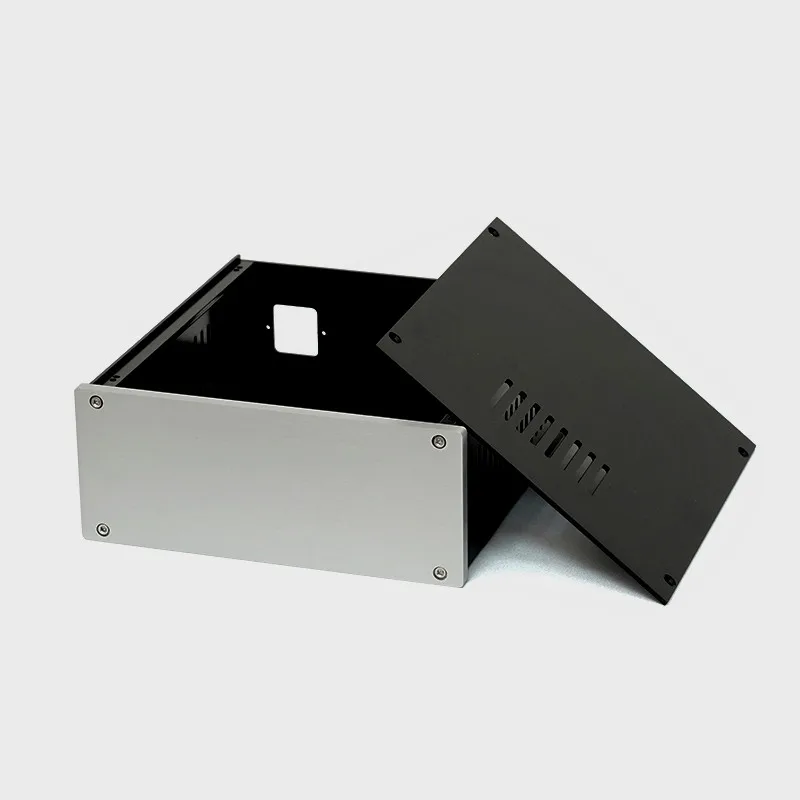 Full Aluminum Preamplifier Chassis Amplifier Housing Power Amp Case DIY Box 219MM*90MM*228MM