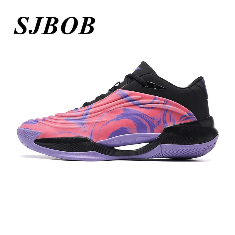 Stylish Design Brand Men's Basketball Shoes Outdoor Professional Male Basketball Sneakers Anti Slip Sports Training Shoes Unisex