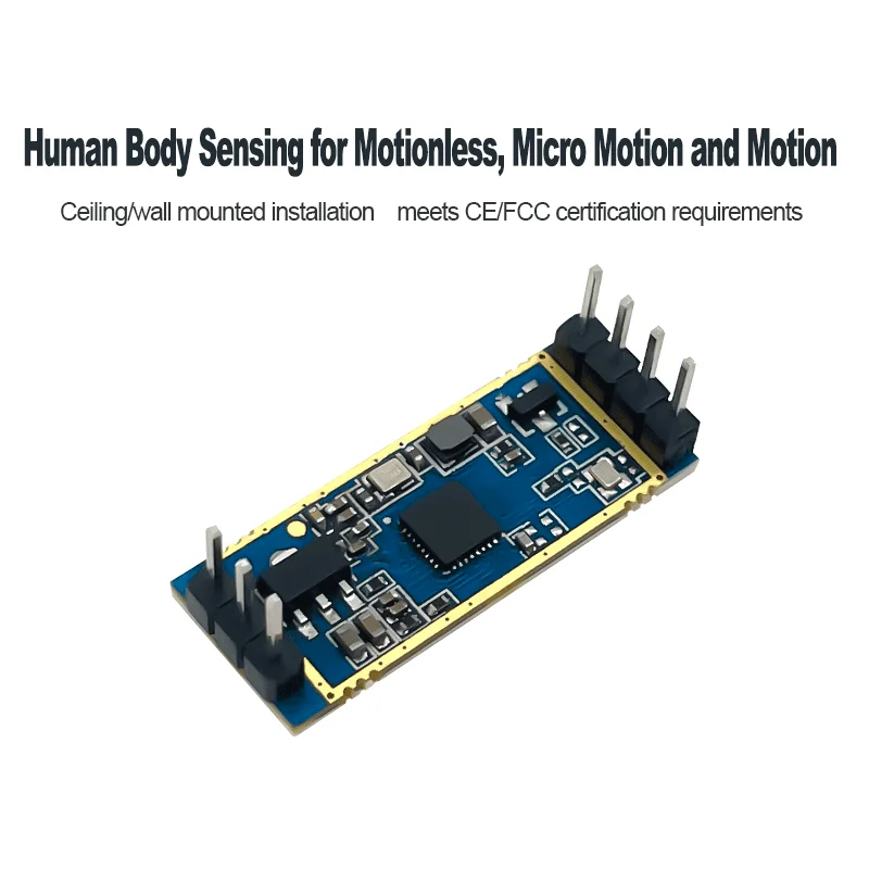 HiLink-Módulo de Sensor de movimiento de presencia humana, dispositivo de alta precisión, LD2412, 24GHz, mmWave, 9m