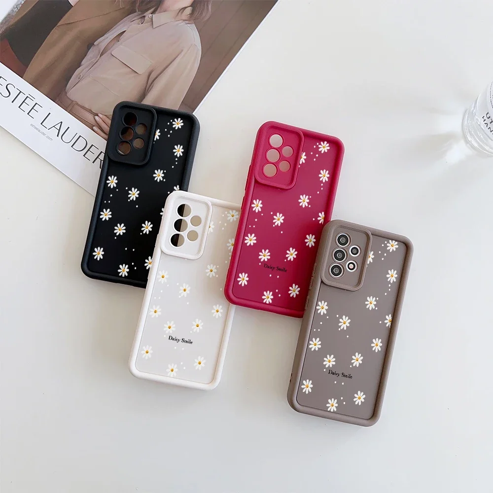 Cellphone Case For Huawei Nova 11 11i 3 4 7 10 SE 7i 6i Y90 Y70 Y61 P20 P30 P40 Lite Mate 50 20 30 40 Pro Casing Daisy Flowers