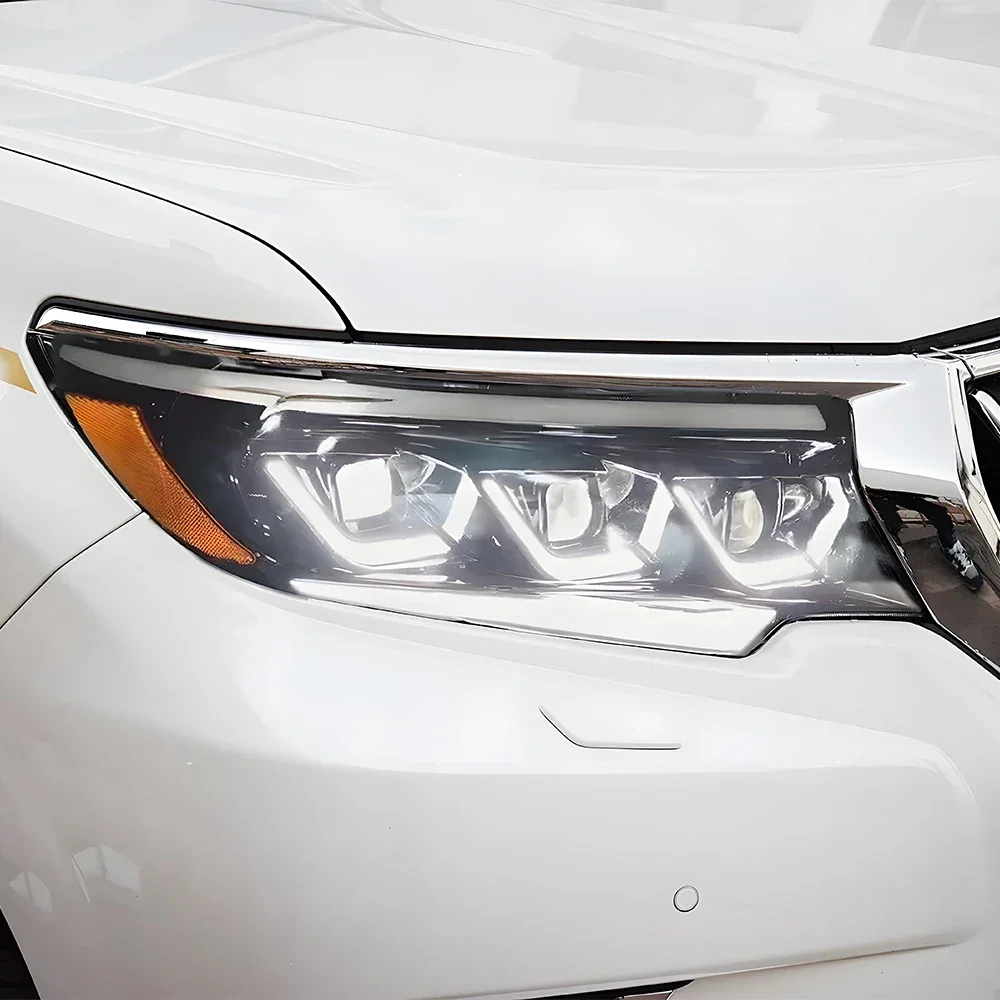 

For Toyota Prado 2018-2023 Car Front Lamps Upgrade High Quality 3 Projector Lens Car Accessories LED Auto Headlights Assembly