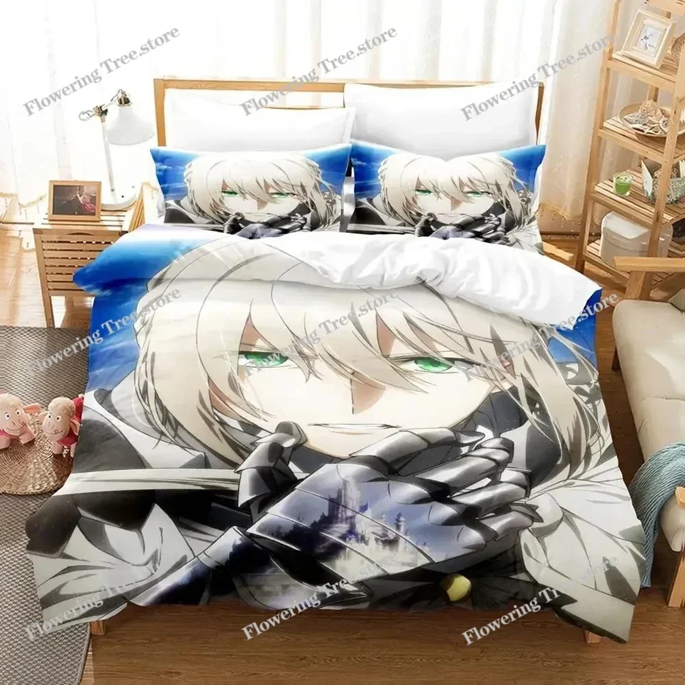 

Anime Fate Grand Order Bedding Set Duvet Cover Bed Set Quilt Cover Pillowcase Comforter king Queen Size Boys Adult Bedding Set02