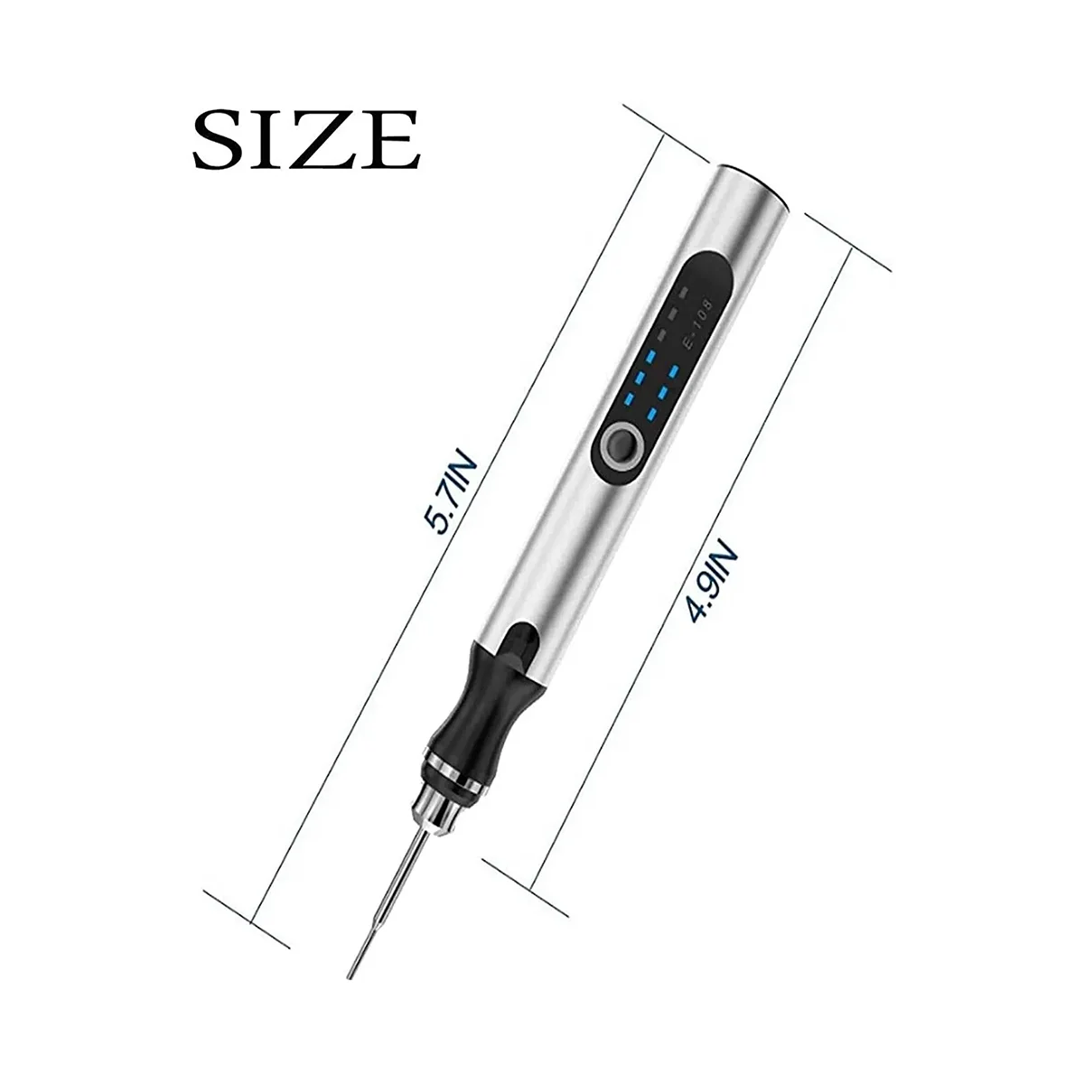 Stylo de gravure professionnel personnalisable USB, aste, sans fil, outil de gravure pour métal, 30 bits