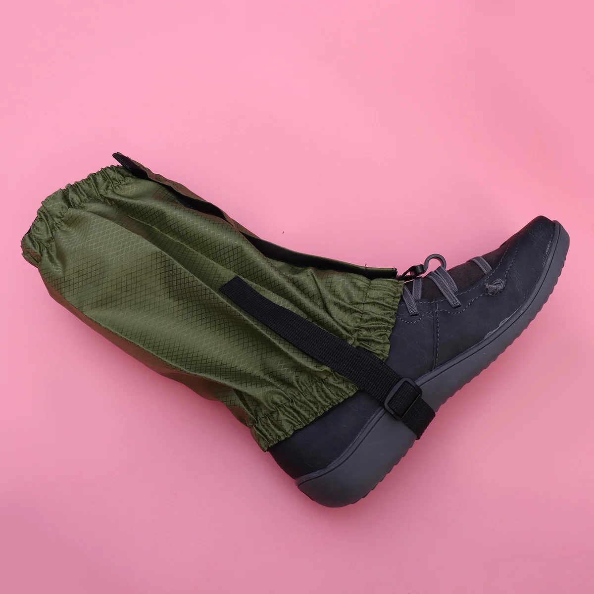 Treliça ao ar livre neve tornozelo polainas verde do exército leve ajustável caminhadas pé cobre para escalada de montanha aventura