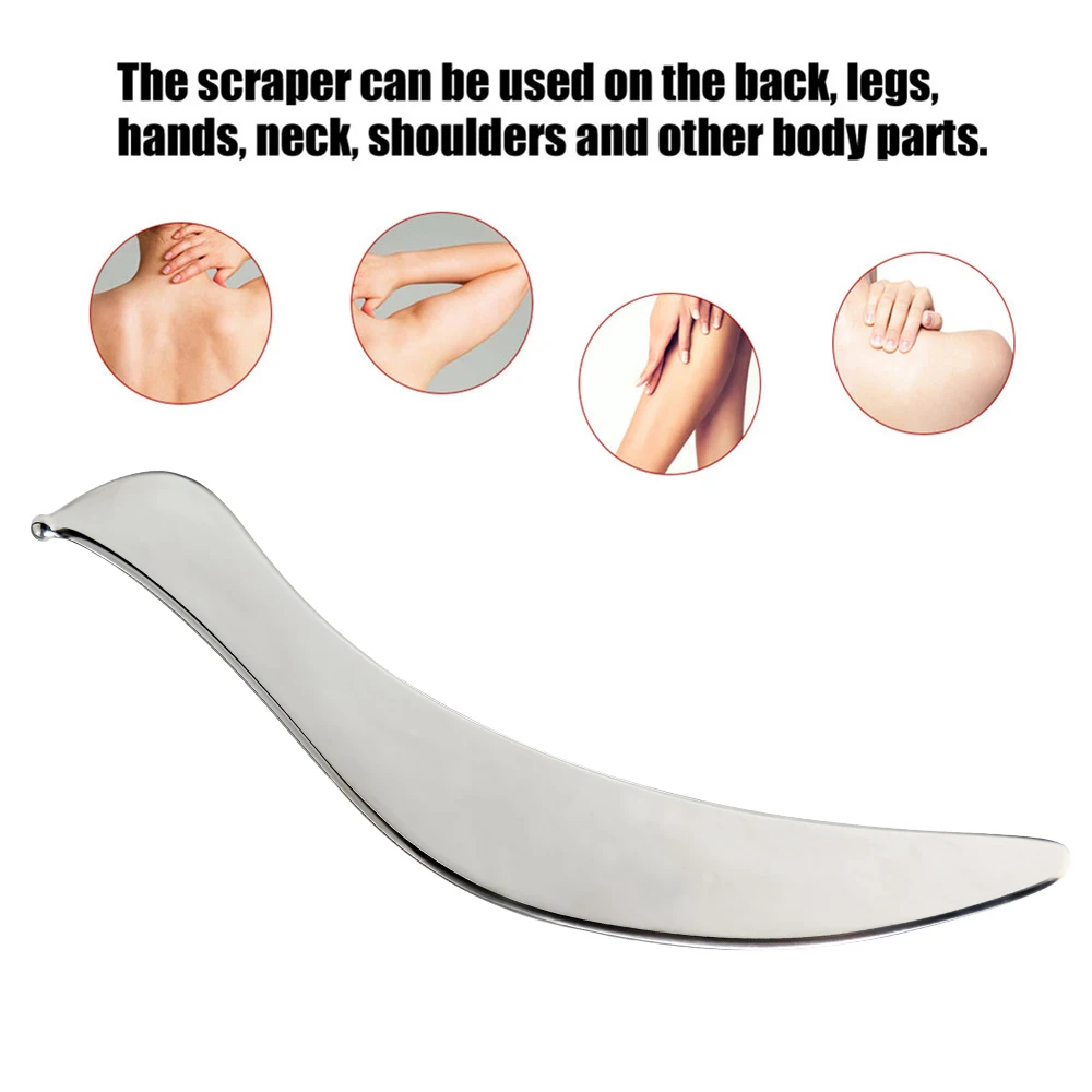 Upgrade Gua Sha Massage Tool, Stainless Steel Scraping Tool for Soft Tissue Scraping, Physical Therapy Stuff for Back, Legs, Arm