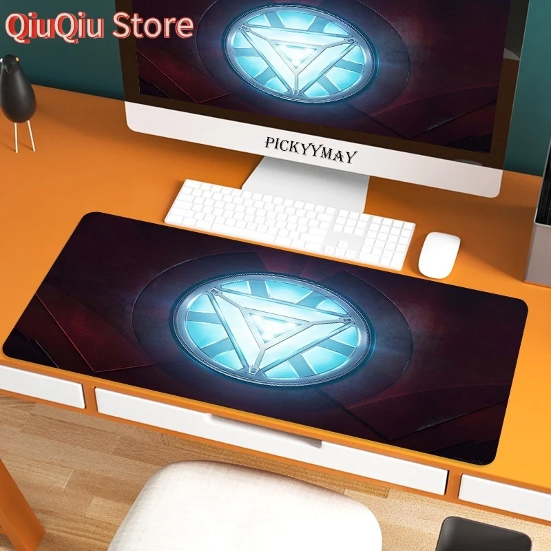 

Железный человек 90x40 см XL Lockedge большой игровой коврик для мыши Компьютерный геймер CS GO Коврик для клавиатуры и мыши Hyper Beast Настольный коврик для мыши для ПК