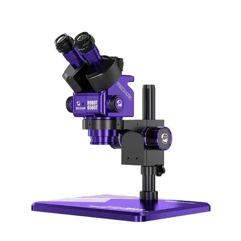 

Mechanic 6560T-B11 6.5-60X Magnification Stereo Trinocular Microscope Adjustable Eyepiece Motherboard Soldering Repair 220V 10W