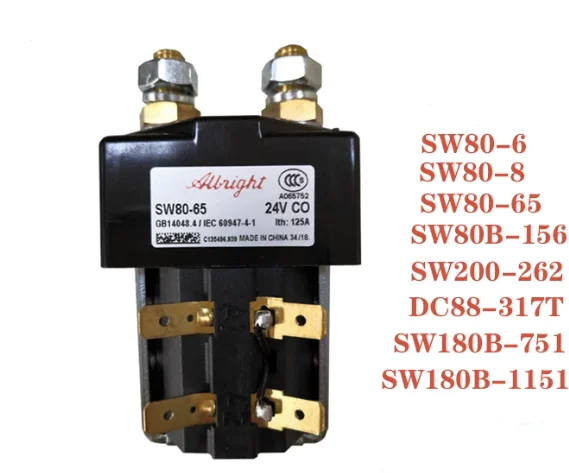 

SW80-6 SW80-8 SW80-65 SW80B-156 SW180B-751 SW200-262 DC88-317T DC контактор