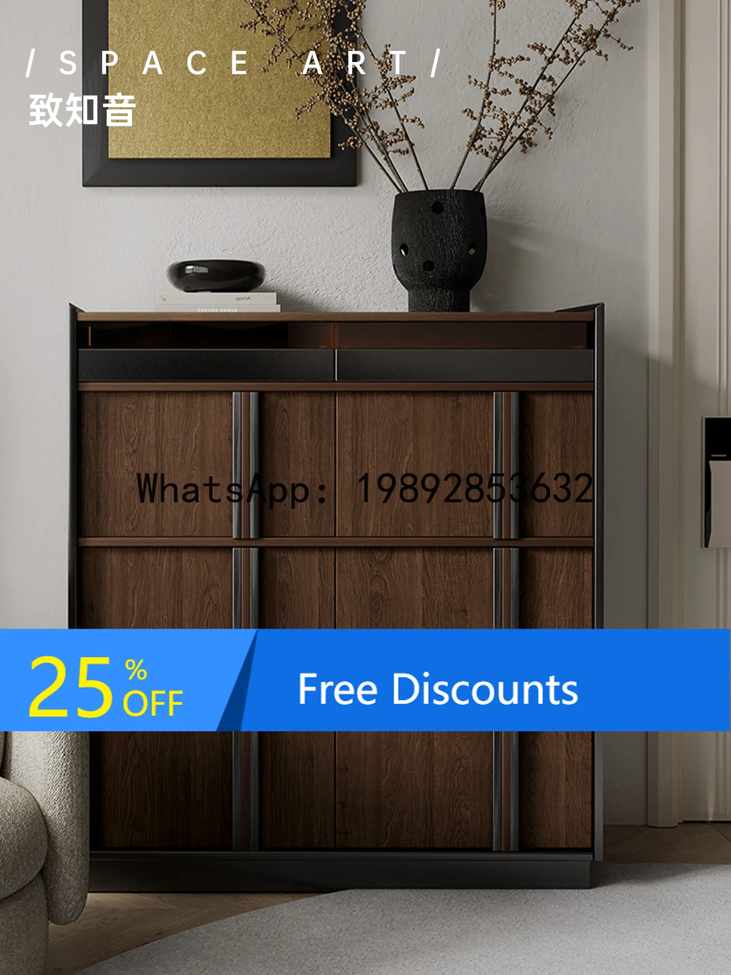 YFY Vintage Style Solid Wood Shoe  Entryway Cabinet Integrated Wall-Mounted  Boxwood Shoe Cabinet Doorway Home Use New Model