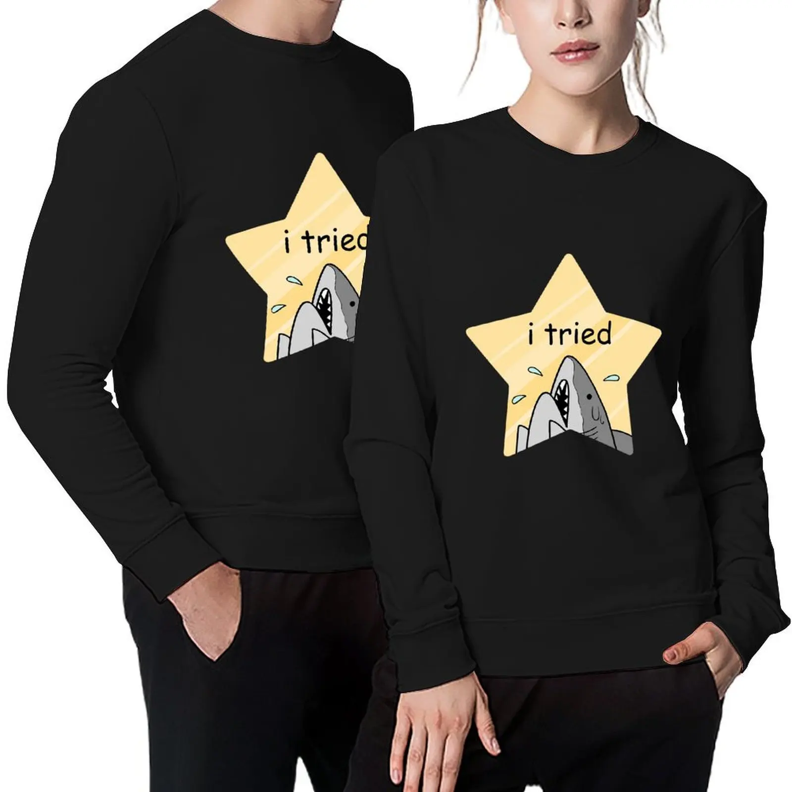 

i tried Pullover winter clothes mens designer clothes autumn new products graphic t shirts men aesthetic sweatshirts