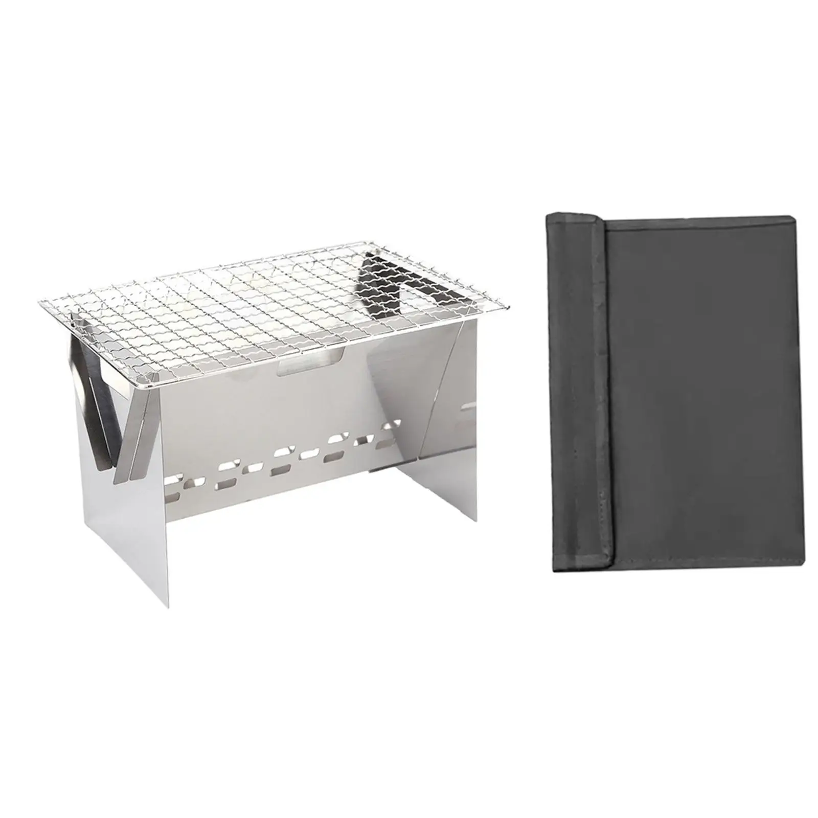 

Гриль-барбекю, мини-угольный гриль, легкое обслуживание, универсальный кемпинговый гриль с сумкой для переноски, портативный, компактный для семьи, начинающих