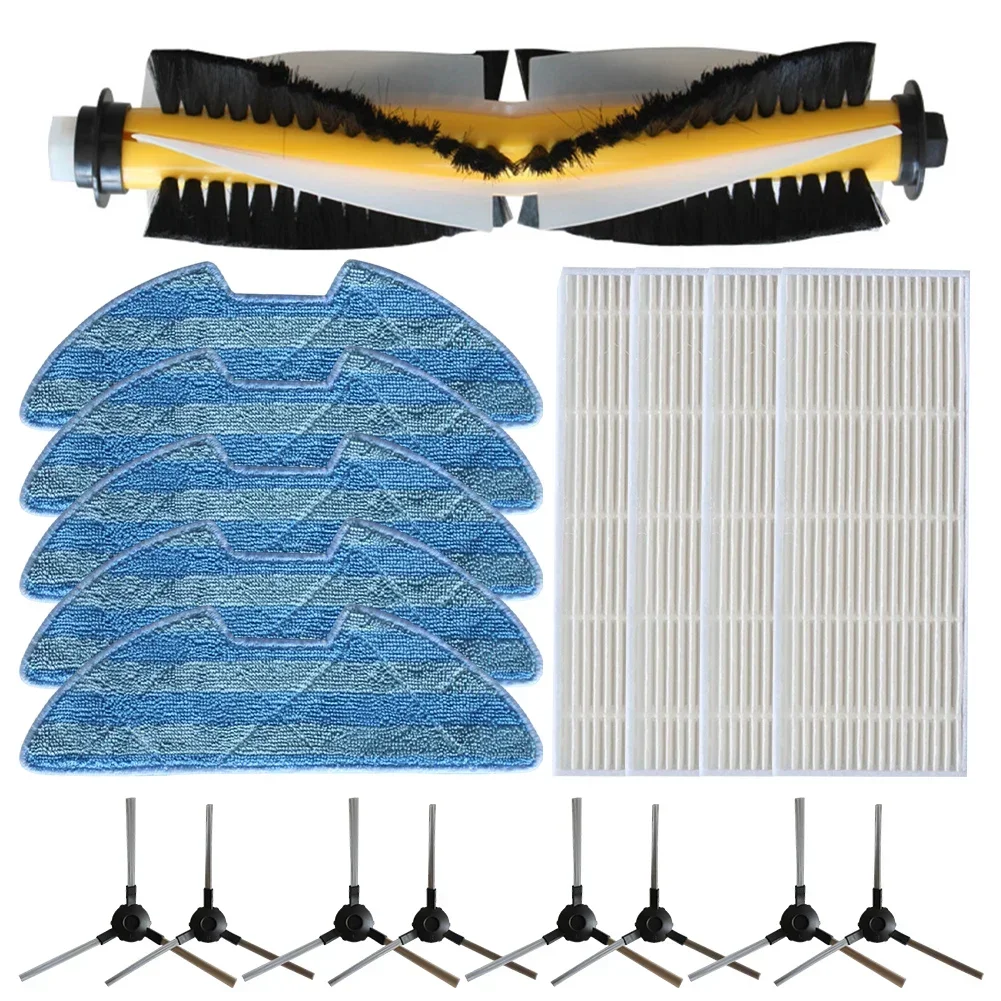 Main Side Brush Filter For Blaupunkt For Bluebot For XPOWER+ Vacuum Cleaner Spare Replacement Main Side Brush Filter Mop Cloth