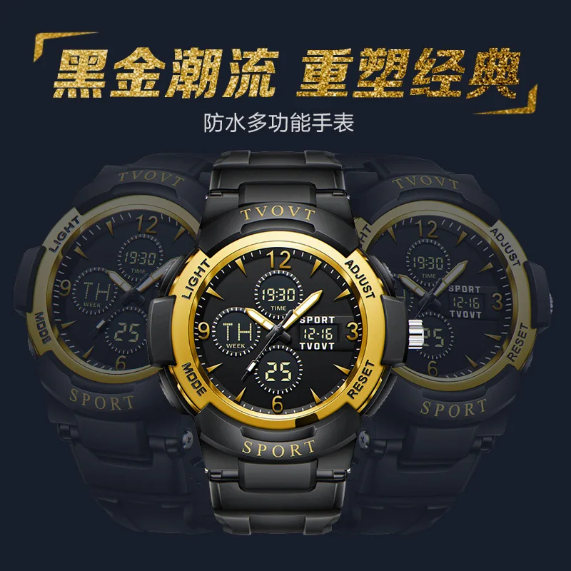 New Shockproof Drop-Resistant Internet Celebrity Children's Electronic Watch Alarm Clock Luminous Waterproof Multifunctional Stu