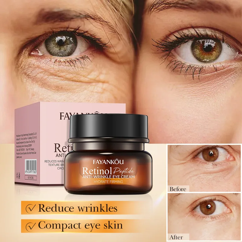 

Retinol Eye Cream Peptide Anti-Wrinkle Eyes Dark Circles Bags Remover Moisturizing Brightening Beauty Health Korea Cosmetics