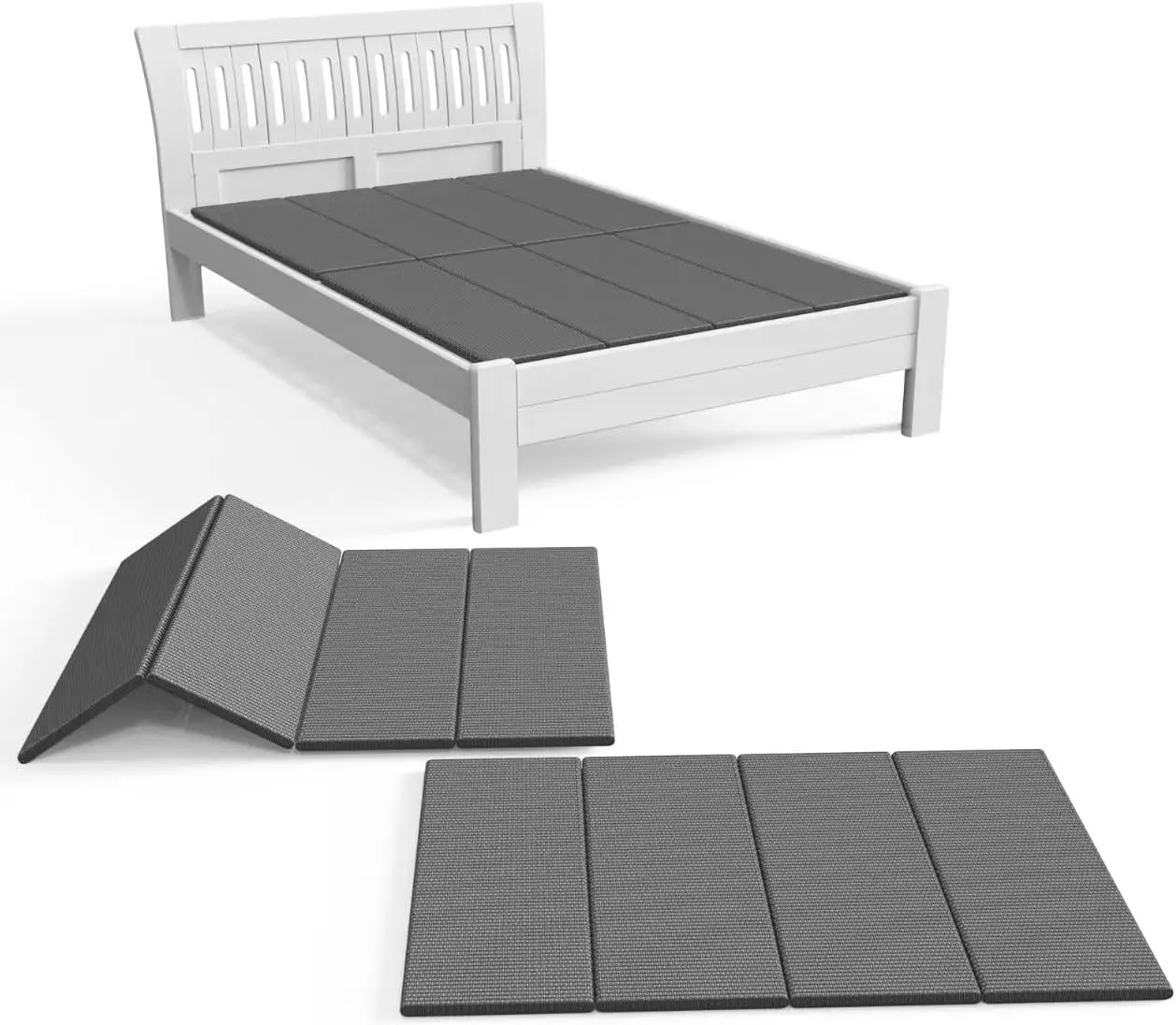 

Легкая складная подложка для кровати King Size (57,5x80 дюймов), толщина 10 мм, для диванов-кроватей, дышащая и бесшумная.