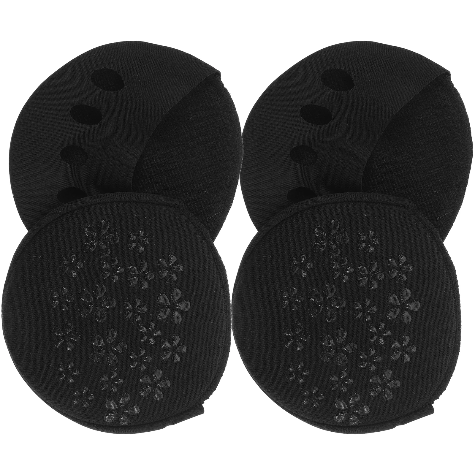 

Invisible Forefoot Pad Socks 2 Pairs Girls Heel Cushions High Heels Non-Slip Half Palm Women Finger Five Toe Sweat Absorption