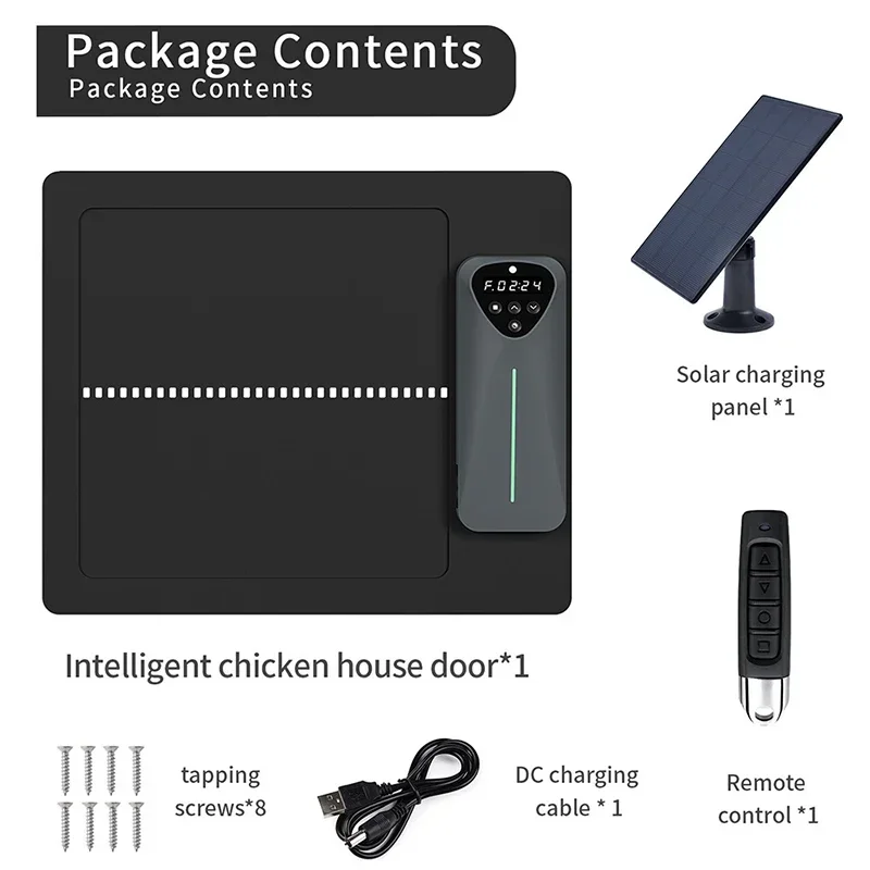 

2026 Industrial Poultry Equipment High Efficiency Vertical Sliding Door Automatic Chicken Coop Door