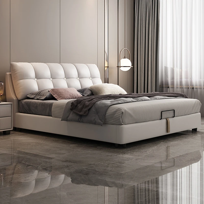 

Luxury Modern bed 2 people Double bed 150x200cm 180x200cm 200x220cm frame twin bedgeraamte frames Home Bedroom Furniture Beds