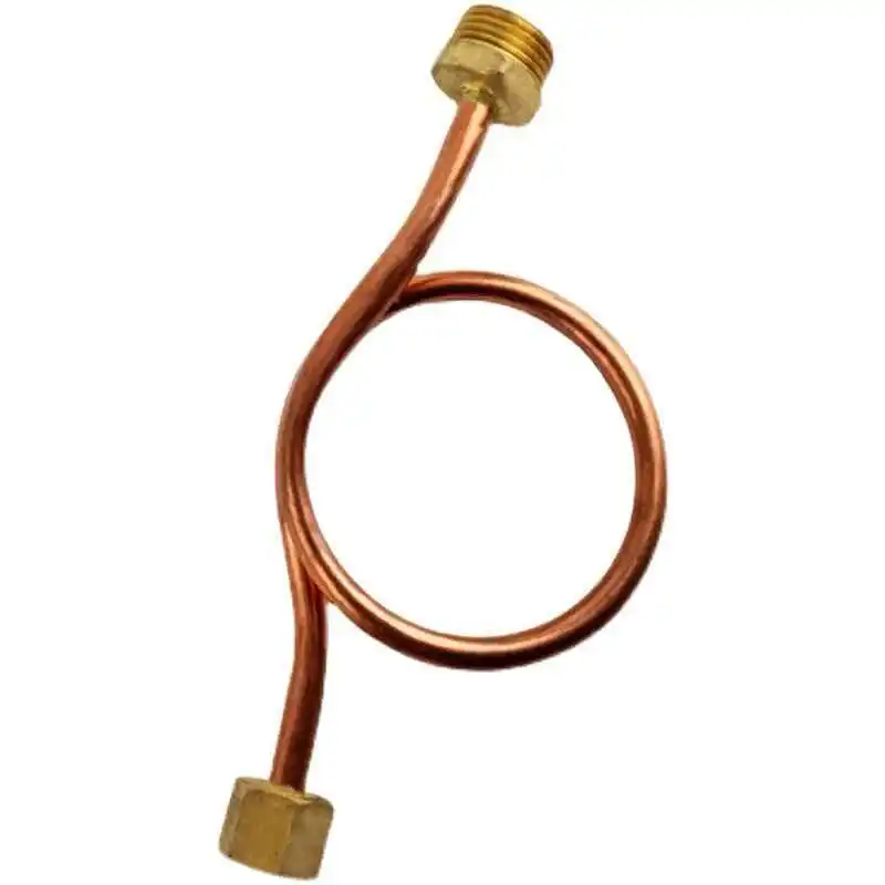Automation instrument table, copper buffer tube, pressure gauge, bend buffer, connecting tube, condenser tube