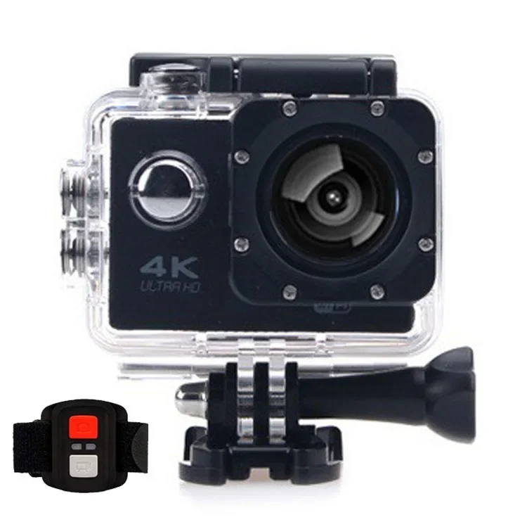 4K Ultra HD Professional Action Camera Wifi  Motorcycle Bike Helmet Waterproof 2.0-inch Screen Remote Control Video Recorder