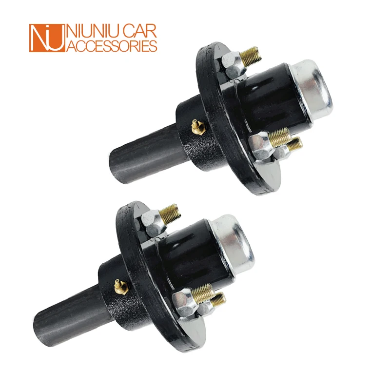 4-101.6 CAP 2000LBS Unbrake Trailer Half Axle Shaft Hubs Price For Pair RV Parts Camper Accessories Caravan Components