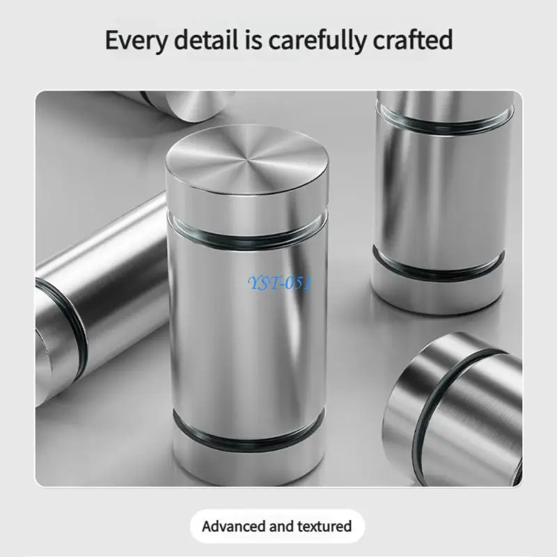 E15A 10 قطعة الفولاذ المقاوم للصدأ الإعلان مسمار الزجاج السحابات تصاعد الأجهزة #4