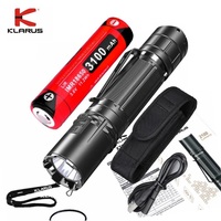 Klarus XT2CR PRO Police LED Flashlight 2100LM Torch Lighter with 18650 Battery for Camping Self Defense Hiking