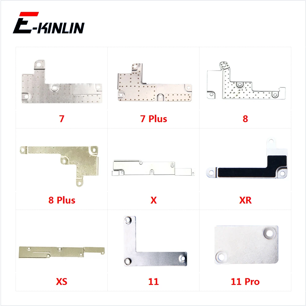 5pcs\lot Cover Plate Holder For iPhone 7 8 Plus X XR XS 11 Pro Max Battery Lcd Touch Screen Flex Cable Metal Holder Bracket